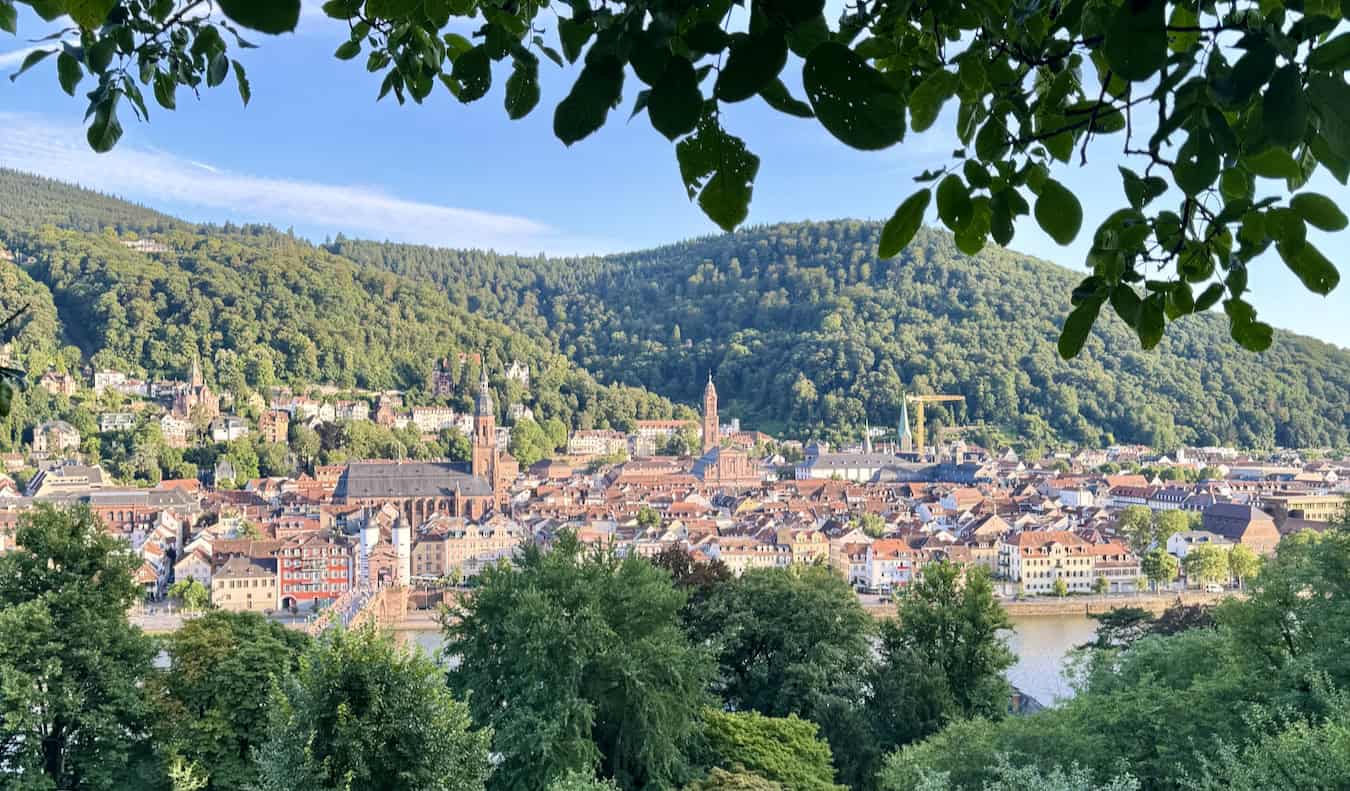 View of Heidelberg in the picturesque Black Forest region of Germany